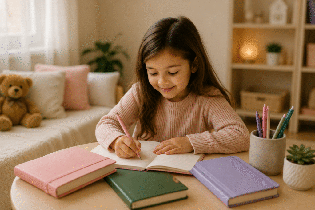 girl writing journal